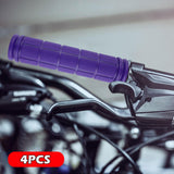 Maxbell 4Pcs Bike Handlebar Grips Anti Slip for Road Bikes Kids Folding Bicycles Purple