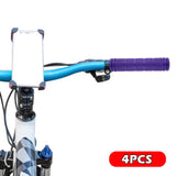 Maxbell 4Pcs Bike Handlebar Grips Anti Slip for Road Bikes Kids Folding Bicycles Purple