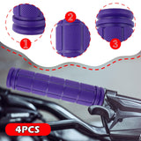 Maxbell 4Pcs Bike Handlebar Grips Anti Slip for Road Bikes Kids Folding Bicycles Purple