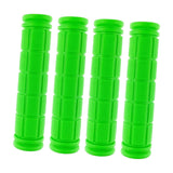 Maxbell 4Pcs Bike Handlebar Grips Anti Slip for Road Bikes Kids Folding Bicycles Green