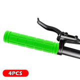 Maxbell 4Pcs Bike Handlebar Grips Anti Slip for Road Bikes Kids Folding Bicycles Green