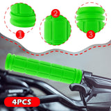 Maxbell 4Pcs Bike Handlebar Grips Anti Slip for Road Bikes Kids Folding Bicycles Green
