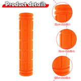 Maxbell 4Pcs Bike Handlebar Grips Anti Slip for Road Bikes Kids Folding Bicycles Orange