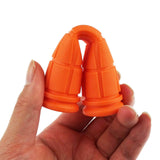 Maxbell 4Pcs Bike Handlebar Grips Anti Slip for Road Bikes Kids Folding Bicycles Orange