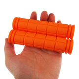Maxbell 4Pcs Bike Handlebar Grips Anti Slip for Road Bikes Kids Folding Bicycles Orange
