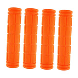 Maxbell 4Pcs Bike Handlebar Grips Anti Slip for Road Bikes Kids Folding Bicycles Orange