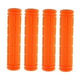 Maxbell 4Pcs Bike Handlebar Grips Anti Slip for Road Bikes Kids Folding Bicycles Orange
