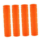 Maxbell 4Pcs Bike Handlebar Grips Anti Slip for Road Bikes Kids Folding Bicycles Orange