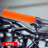 Maxbell 4Pcs Bike Handlebar Grips Anti Slip for Road Bikes Kids Folding Bicycles Orange