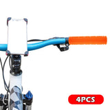 Maxbell 4Pcs Bike Handlebar Grips Anti Slip for Road Bikes Kids Folding Bicycles Orange