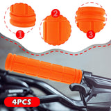 Maxbell 4Pcs Bike Handlebar Grips Anti Slip for Road Bikes Kids Folding Bicycles Orange