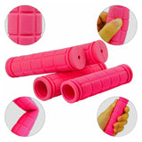 Maxbell 4Pcs Bike Handlebar Grips Anti Slip for Road Bikes Kids Folding Bicycles Pink