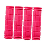 Maxbell 4Pcs Bike Handlebar Grips Anti Slip for Road Bikes Kids Folding Bicycles Pink