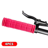 Maxbell 4Pcs Bike Handlebar Grips Anti Slip for Road Bikes Kids Folding Bicycles Pink