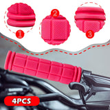 Maxbell 4Pcs Bike Handlebar Grips Anti Slip for Road Bikes Kids Folding Bicycles Pink
