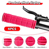 Maxbell 4Pcs Bike Handlebar Grips Anti Slip for Road Bikes Kids Folding Bicycles Pink