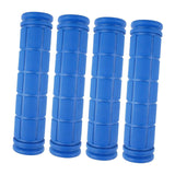Maxbell 4Pcs Bike Handlebar Grips Anti Slip for Road Bikes Kids Folding Bicycles Blue