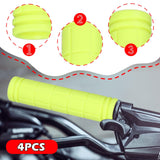 Maxbell 4Pcs Bike Handlebar Grips Anti Slip for Road Bikes Kids Folding Bicycles Yellow