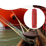 Maxbell 1.3cmx4.6M Boat Dock Line Rope Sturdy for Yachts Pontoons Fits 35-45ft Boats Red