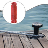 Maxbell 1.3cmx4.6M Boat Dock Line Rope Sturdy for Yachts Pontoons Fits 35-45ft Boats Red