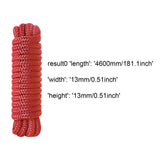 Maxbell 1.3cmx4.6M Boat Dock Line Rope Sturdy for Yachts Pontoons Fits 35-45ft Boats Red