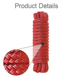 Maxbell 1.3cmx4.6M Boat Dock Line Rope Sturdy for Yachts Pontoons Fits 35-45ft Boats Red