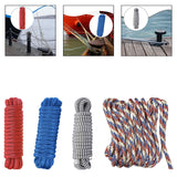 Maxbell 1.3cmx4.6M Boat Dock Line Rope Sturdy for Yachts Pontoons Fits 35-45ft Boats Red