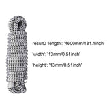 Maxbell 1.3cmx4.6M Boat Dock Line Rope Sturdy for Yachts Pontoons Fits 35-45ft Boats White Black