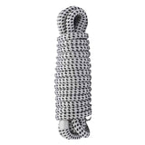 Maxbell 1.3cmx4.6M Boat Dock Line Rope Sturdy for Yachts Pontoons Fits 35-45ft Boats White Black