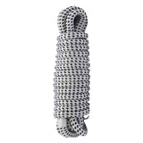 Maxbell 1.3cmx4.6M Boat Dock Line Rope Sturdy for Yachts Pontoons Fits 35-45ft Boats White Black
