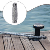 Maxbell 1.3cmx4.6M Boat Dock Line Rope Sturdy for Yachts Pontoons Fits 35-45ft Boats White Black