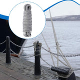 Maxbell 1.3cmx4.6M Boat Dock Line Rope Sturdy for Yachts Pontoons Fits 35-45ft Boats White Black