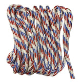 Maxbell 1.3cmx4.6M Boat Dock Line Rope Sturdy for Yachts Pontoons Fits 35-45ft Boats White Red Blue