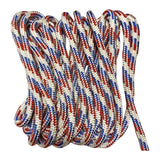 Maxbell 1.3cmx4.6M Boat Dock Line Rope Sturdy for Yachts Pontoons Fits 35-45ft Boats White Red Blue