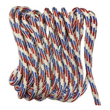 Maxbell 1.3cmx4.6M Boat Dock Line Rope Sturdy for Yachts Pontoons Fits 35-45ft Boats White Red Blue