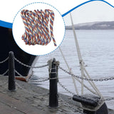 Maxbell 1.3cmx4.6M Boat Dock Line Rope Sturdy for Yachts Pontoons Fits 35-45ft Boats White Red Blue