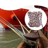 Maxbell 1.3cmx4.6M Boat Dock Line Rope Sturdy for Yachts Pontoons Fits 35-45ft Boats White Red Blue