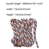 Maxbell 1.3cmx4.6M Boat Dock Line Rope Sturdy for Yachts Pontoons Fits 35-45ft Boats White Red Blue