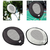 Maxbell Badminton Racket Training Cover Racket Head Cover for Beginners Sewing Beach Black