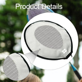 Maxbell Badminton Racket Training Cover Racket Head Cover for Beginners Sewing Beach White