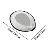 Maxbell Badminton Racket Training Cover Racket Head Cover for Beginners Sewing Beach White