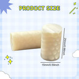 Maxbell 2Pcs Billiard Cue Stick Ferrule Portable Repair Accessories Replacement Part white
