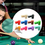Maxbell 2Pcs Billiard Cue Stick Ferrule Portable Repair Accessories Replacement Part white