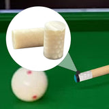 Maxbell 2Pcs Billiard Cue Stick Ferrule Portable Repair Accessories Replacement Part white