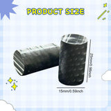 Maxbell 2Pcs Billiard Cue Stick Ferrule Portable Repair Accessories Replacement Part black