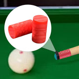 Maxbell 2Pcs Billiard Cue Stick Ferrule Portable Repair Accessories Replacement Part red