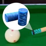 Maxbell 2Pcs Billiard Cue Stick Ferrule Portable Repair Accessories Replacement Part blue