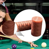 Maxbell 2Pcs Billiard Cue Stick Ferrule Portable Repair Accessories Replacement Part brown