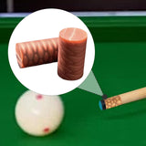 Maxbell 2Pcs Billiard Cue Stick Ferrule Portable Repair Accessories Replacement Part brown