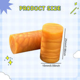 Maxbell 2Pcs Billiard Cue Stick Ferrule Portable Repair Accessories Replacement Part yellow